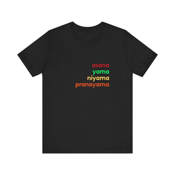 Four Limbs of Yoga Short Sleeve Tee (rainbow edition)