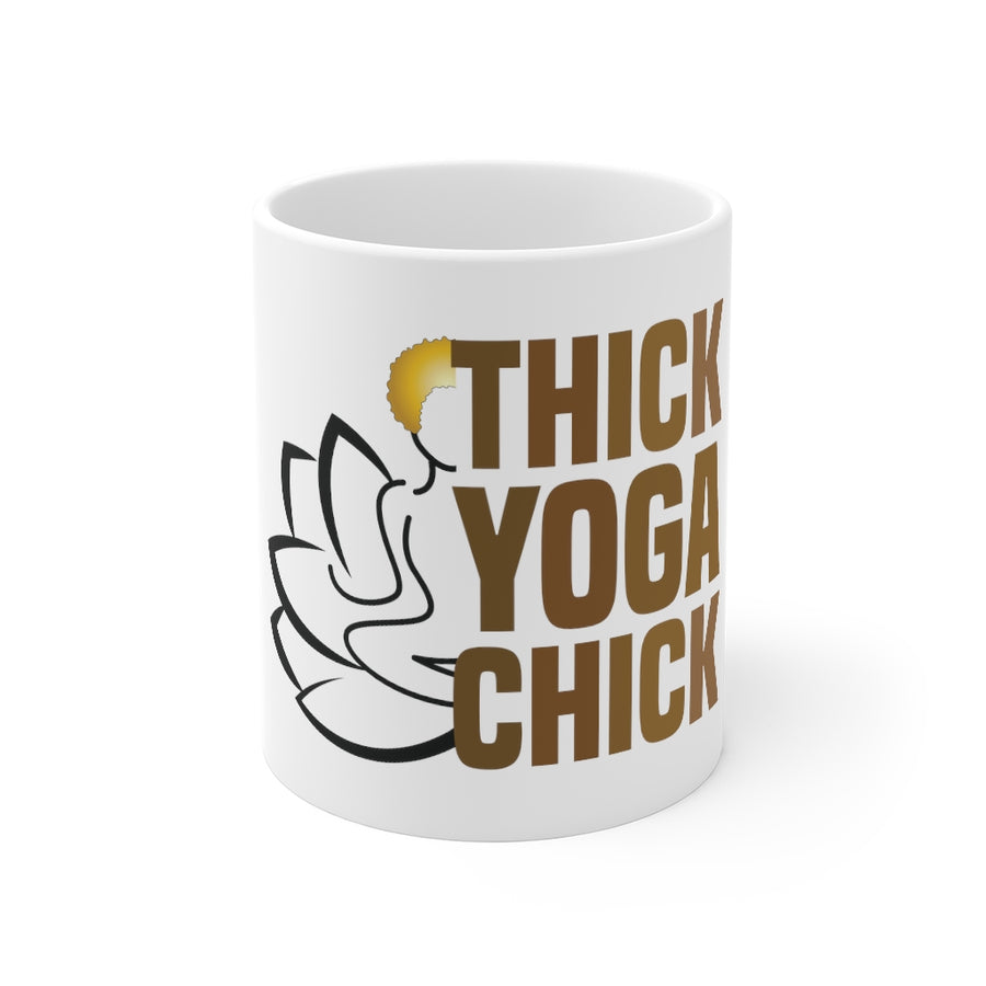 Thick Yoga Chic 11 oz Mug White