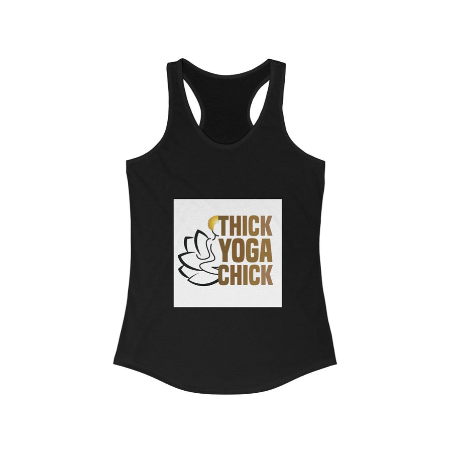 Thick Yoga Chick Racerback Tank Top