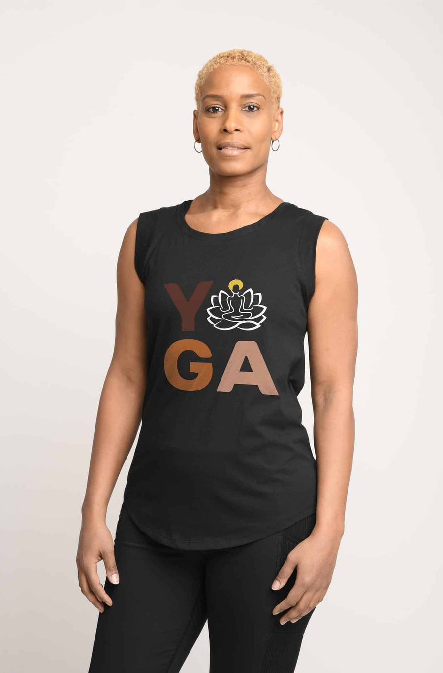 Logo Style Cap Sleeve T-Shirt