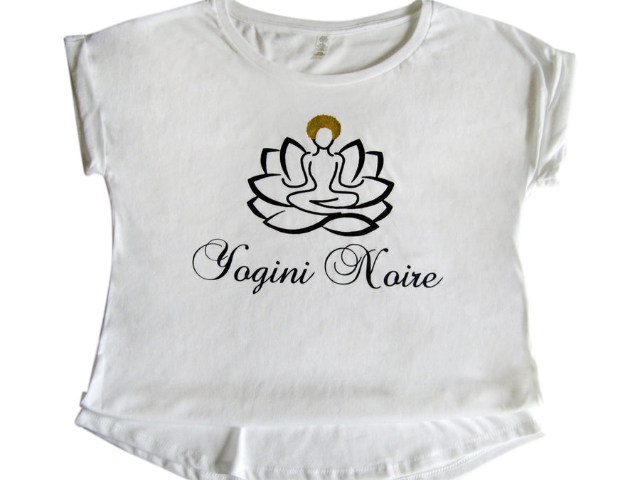 Logo Style Rolled-Sleeve Tee (white)