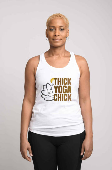 Thick Yoga Chick Racerback Tank