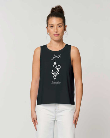 Just Breathe Cropped Tank Top