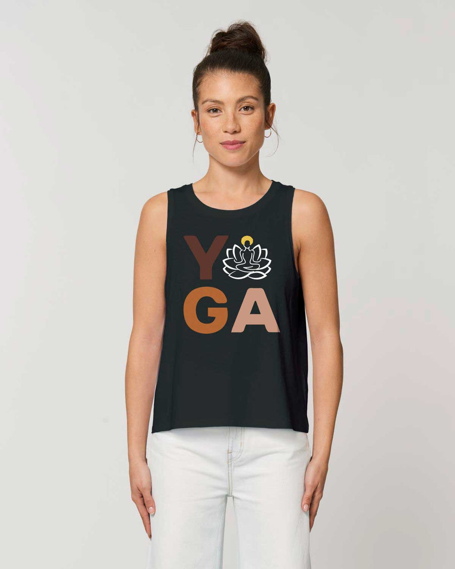 Logo Style Cropped Tank Top