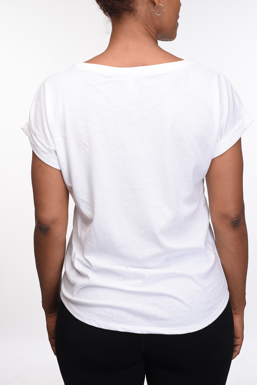 Queen Rolled-Sleeve Tee (white)